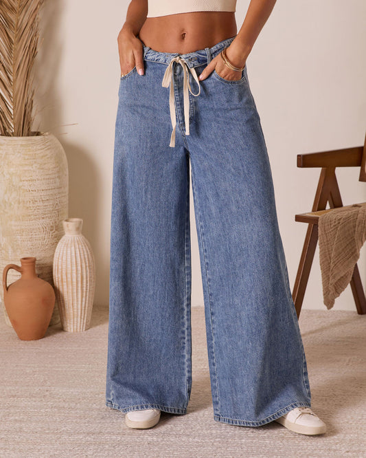 Solonge Rigid Drawstring Jeans