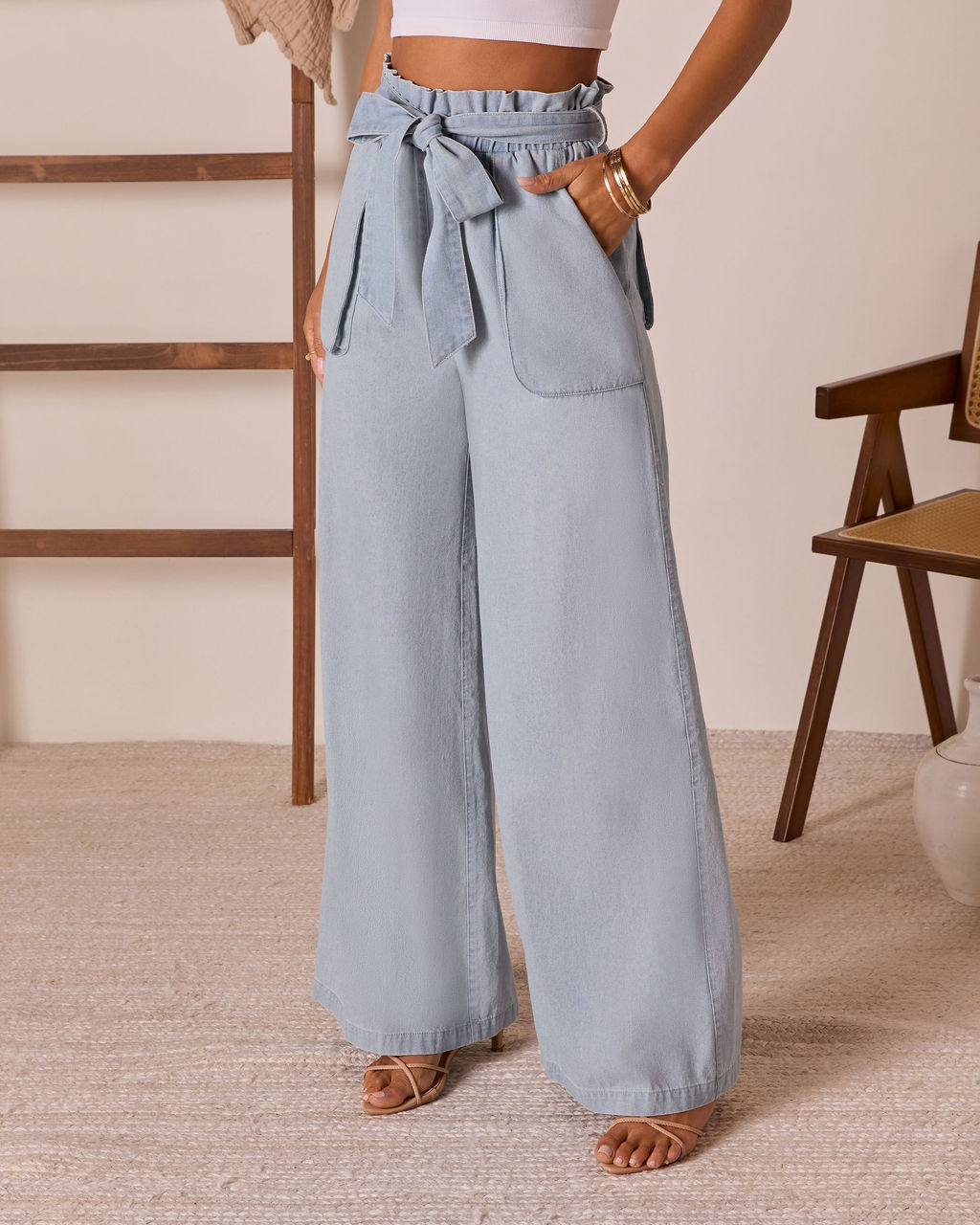 Soraye Waist Tie Jeans