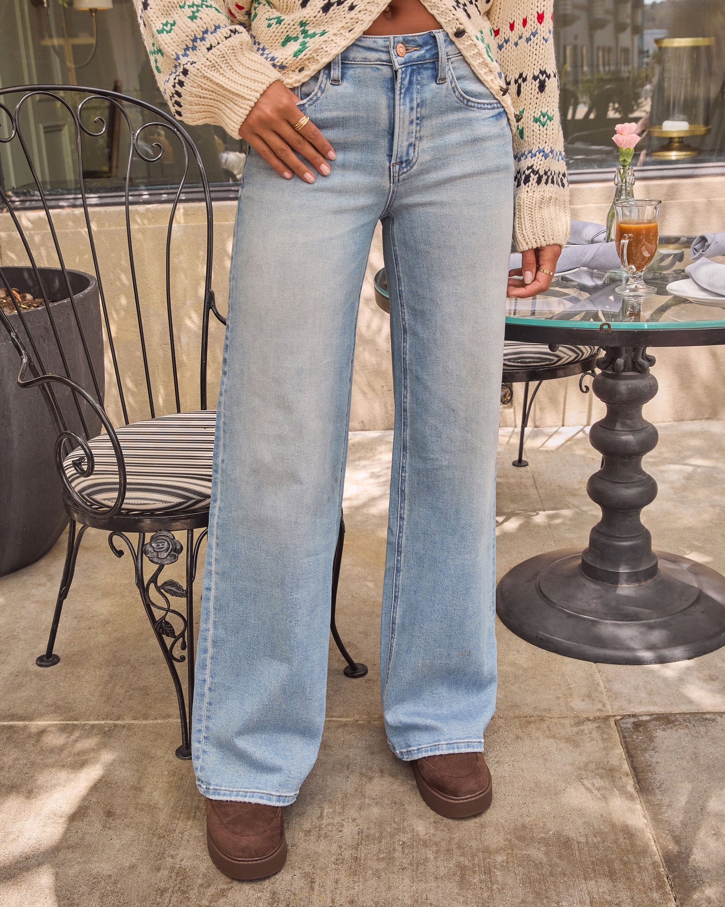 Rowan Grace Stretch Wide Leg Jeans