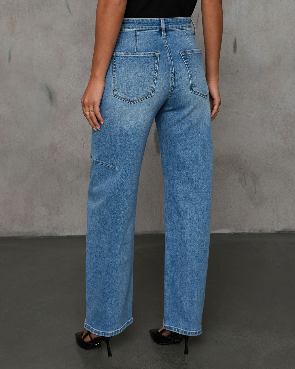 Launa Stretch High Rise Barrel Jeans