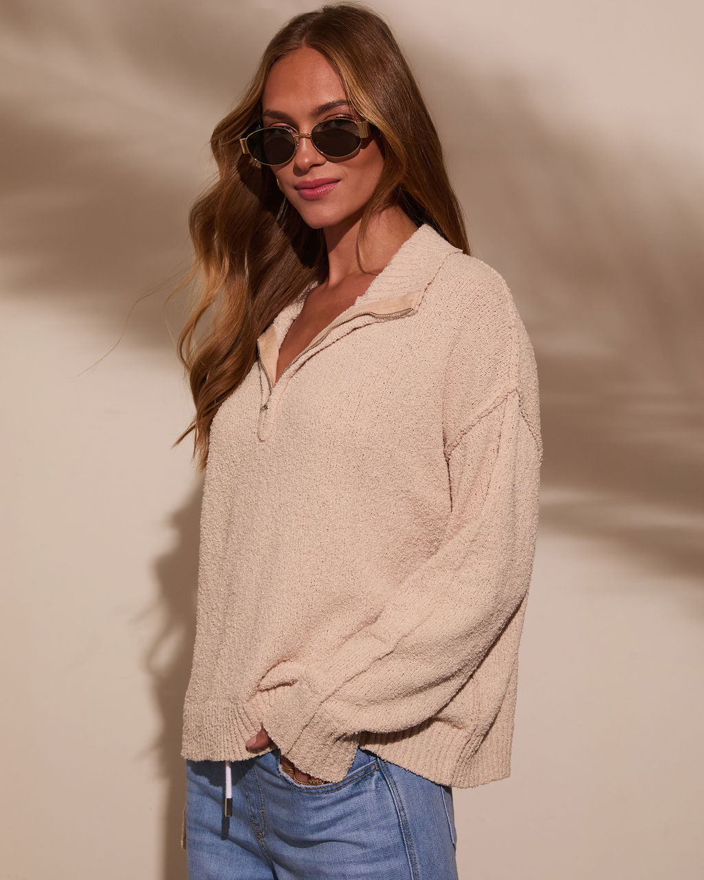 Sweet Nothing Half Zip Sweater