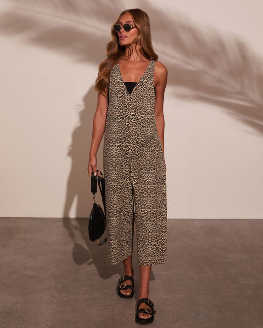 Run Wild Animal Print Jumpsuit