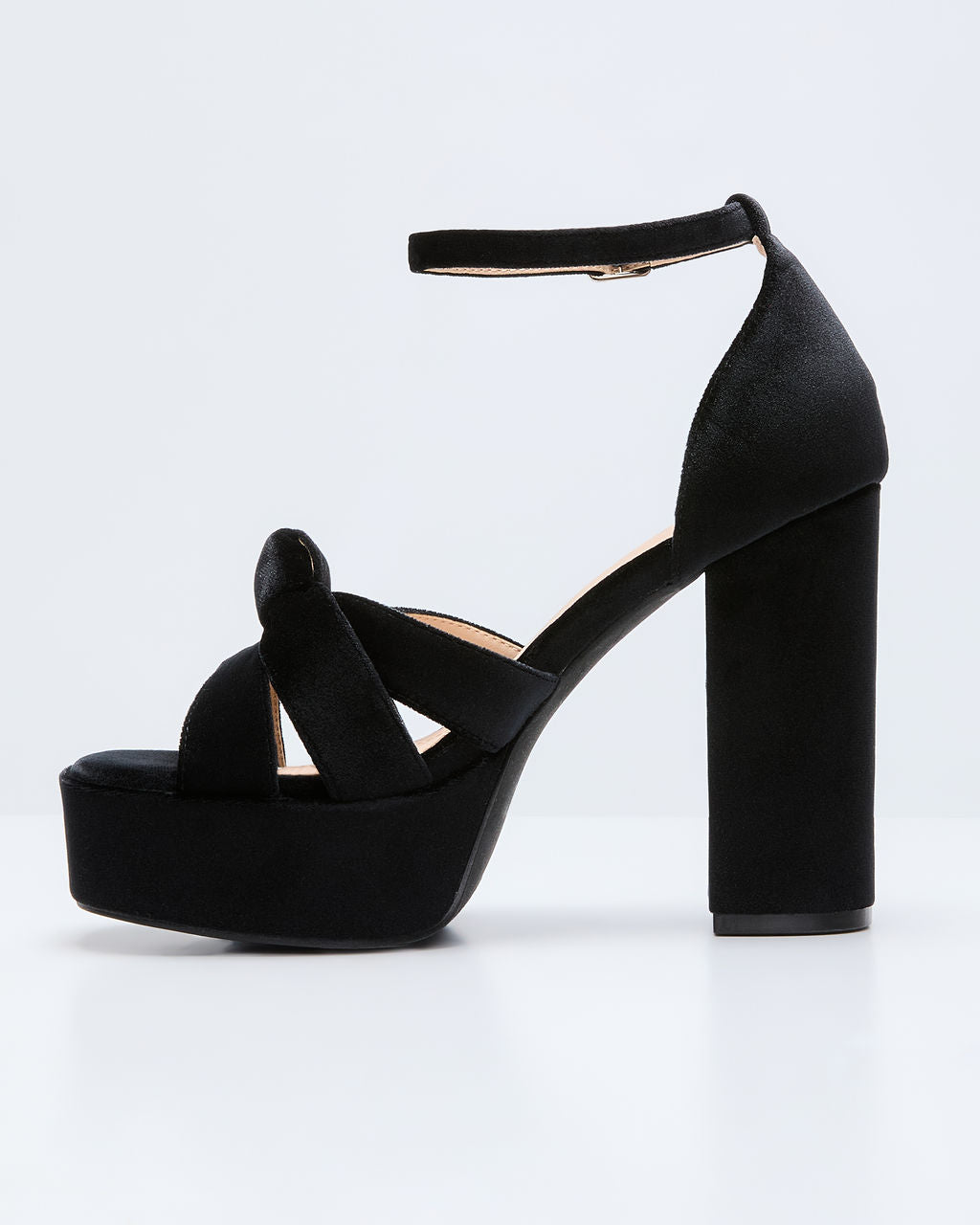 Evening Proper Velvet Platform Heels