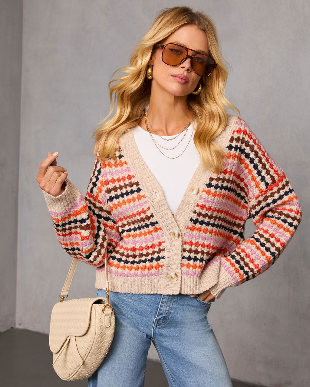 Before the Chill Abstract Cardigan