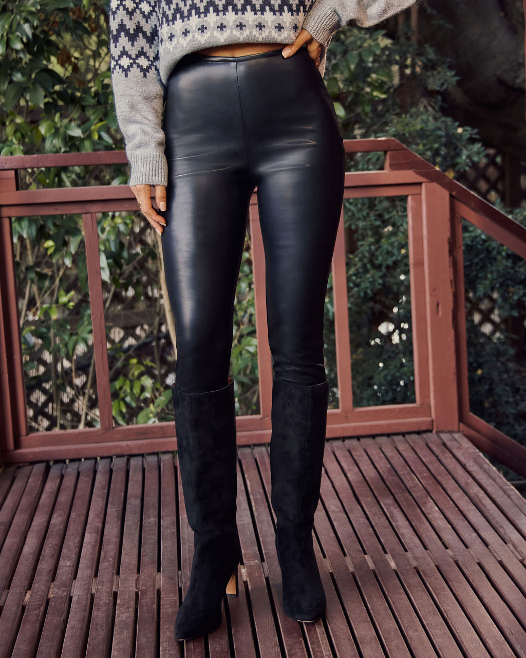 Savrin Vegan Leather Leggings
