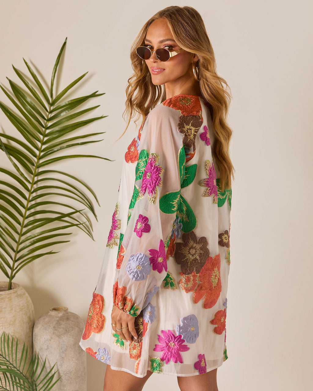 Bloomtide Shift Mini Dress