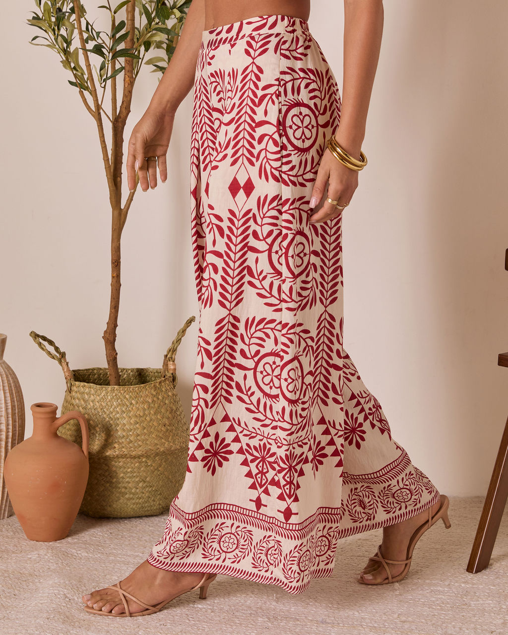 Homestead Wide Leg Printed Pants