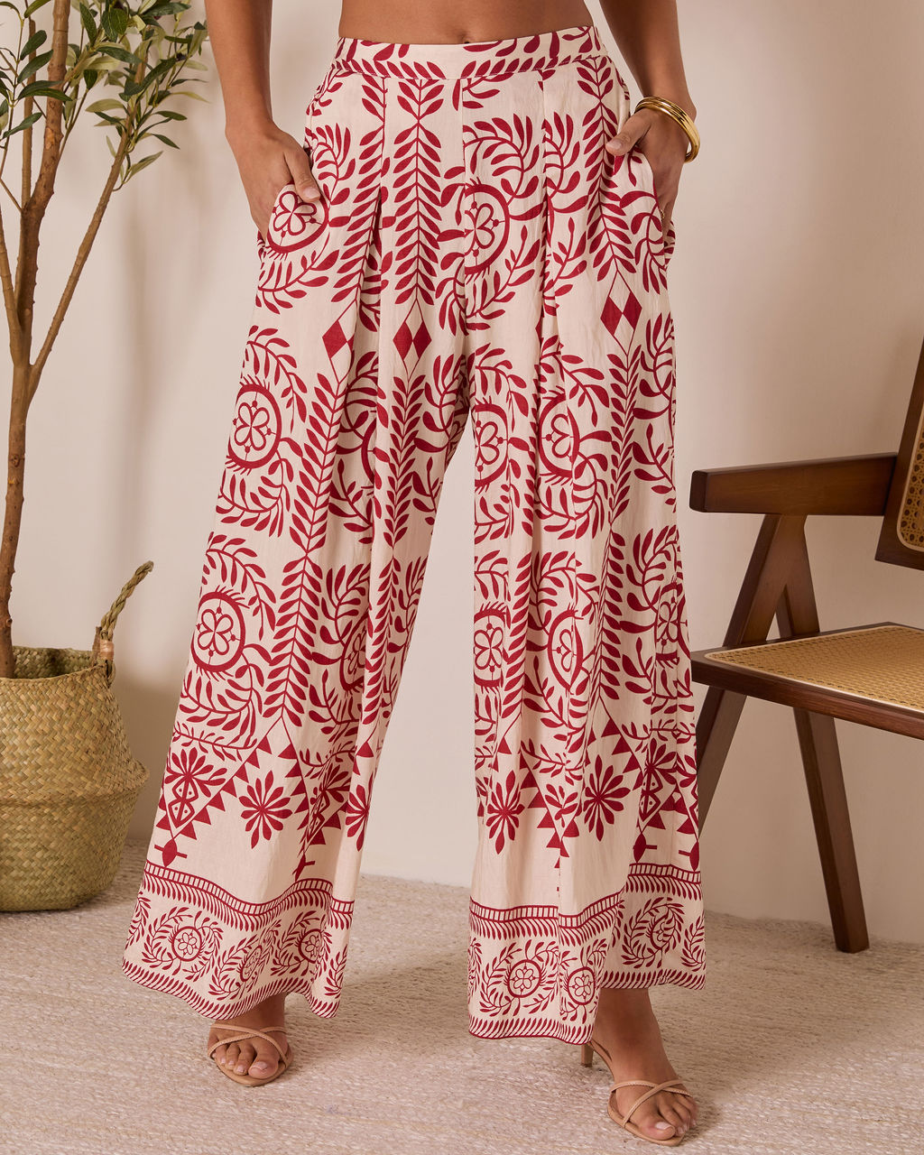Homestead Wide Leg Printed Pants