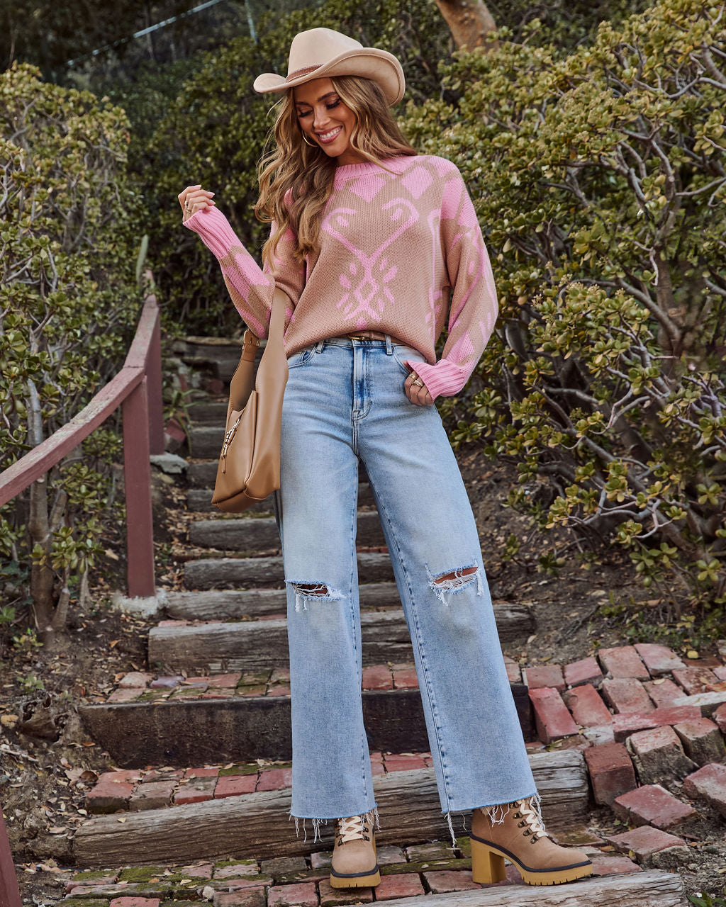 Winter Charm Knit Fair Isle Sweater