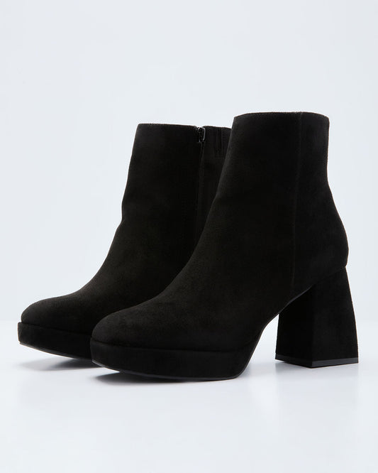 Maxxie Faux Suede Platform Bootie