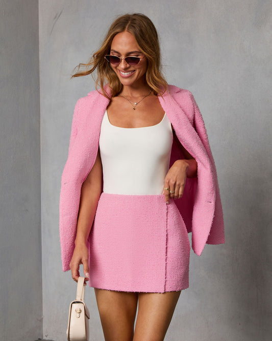 Modern Renewal Tweed Mini Skirt