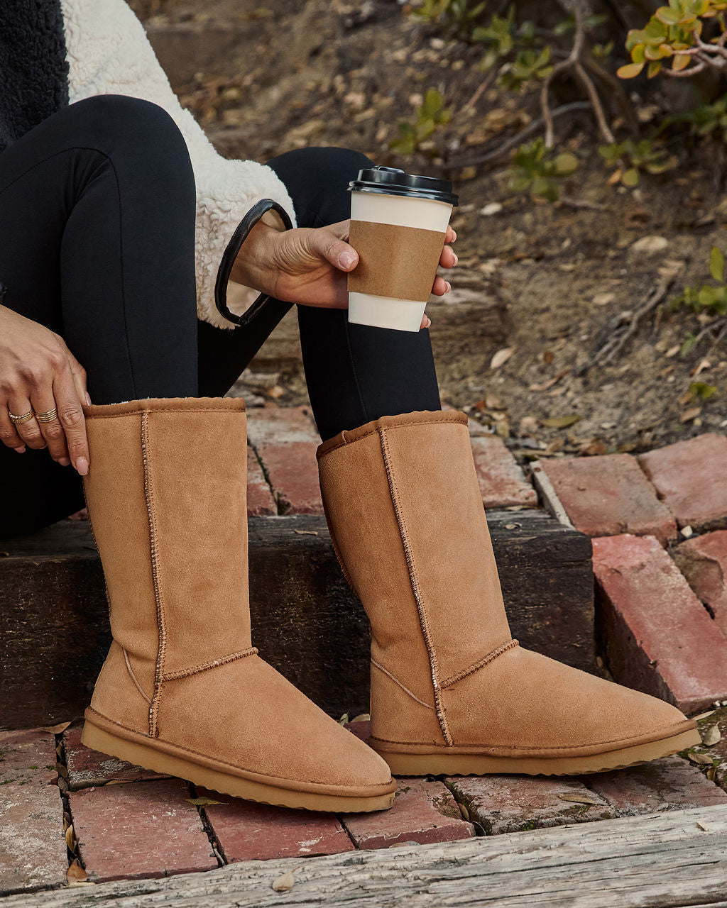 Eliah Faux Suede Mid Calf Boots