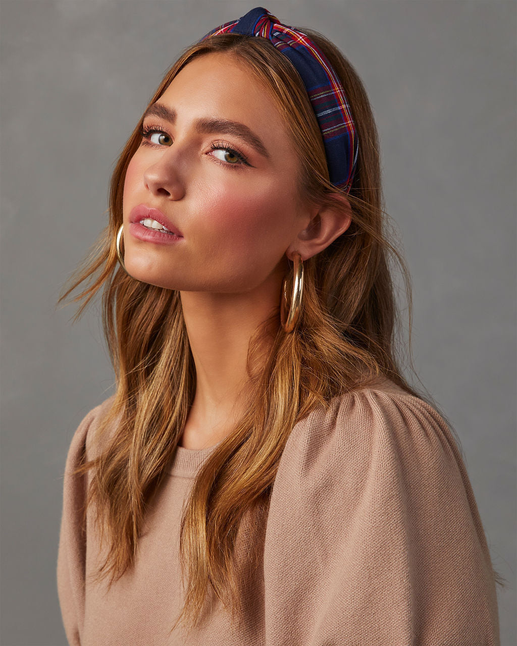 Traditions Plaid Twist Headband