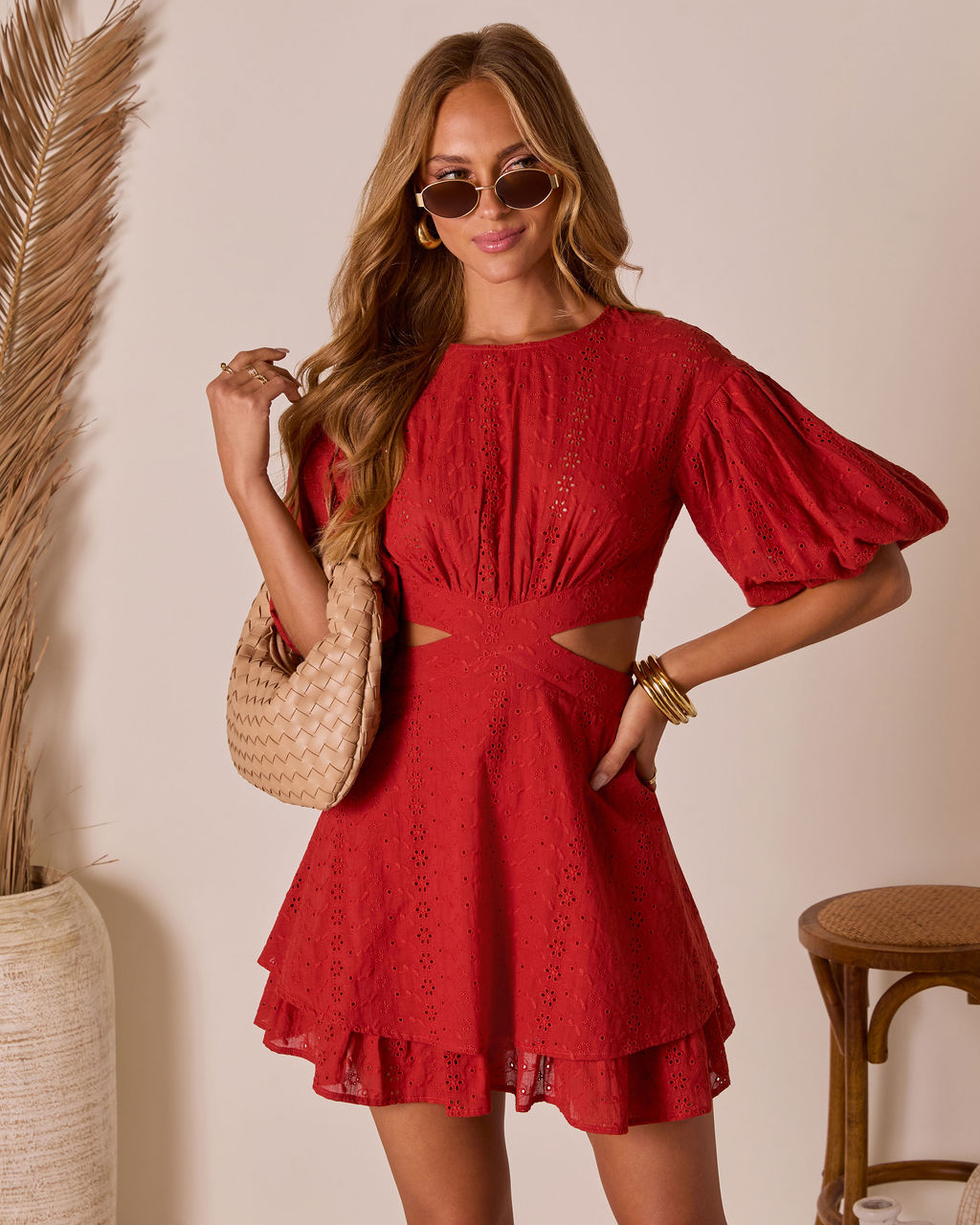 Liore Cut Out Mini Dress