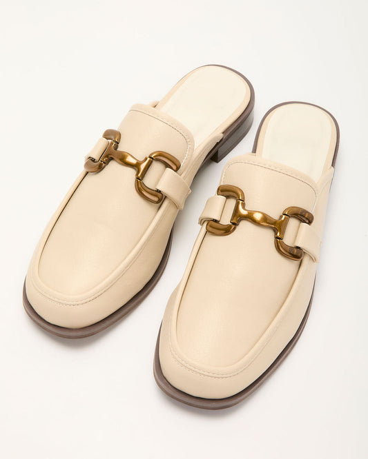 Honey Hide Loafer Mules