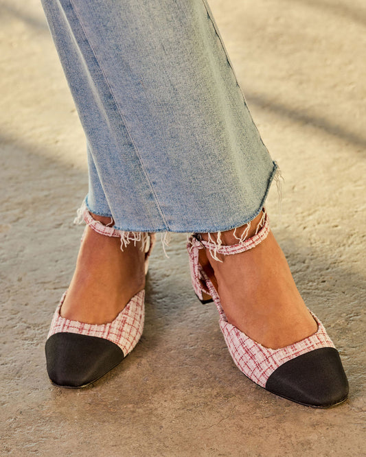 Rosalea Tweed Kitten Heels