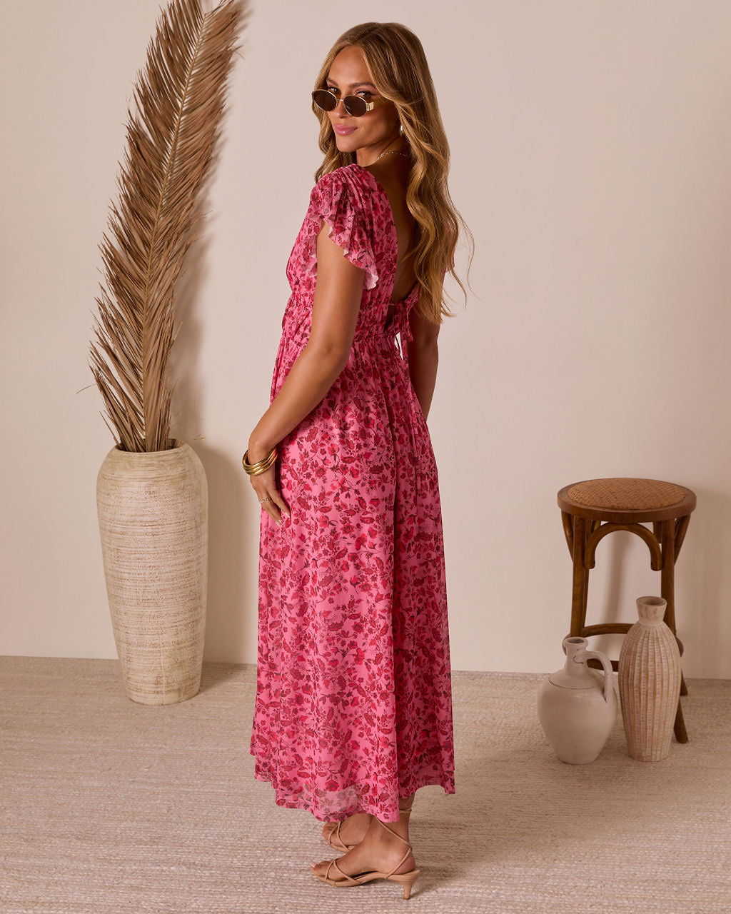 Private Island V-Neck Floral Maxi Dress