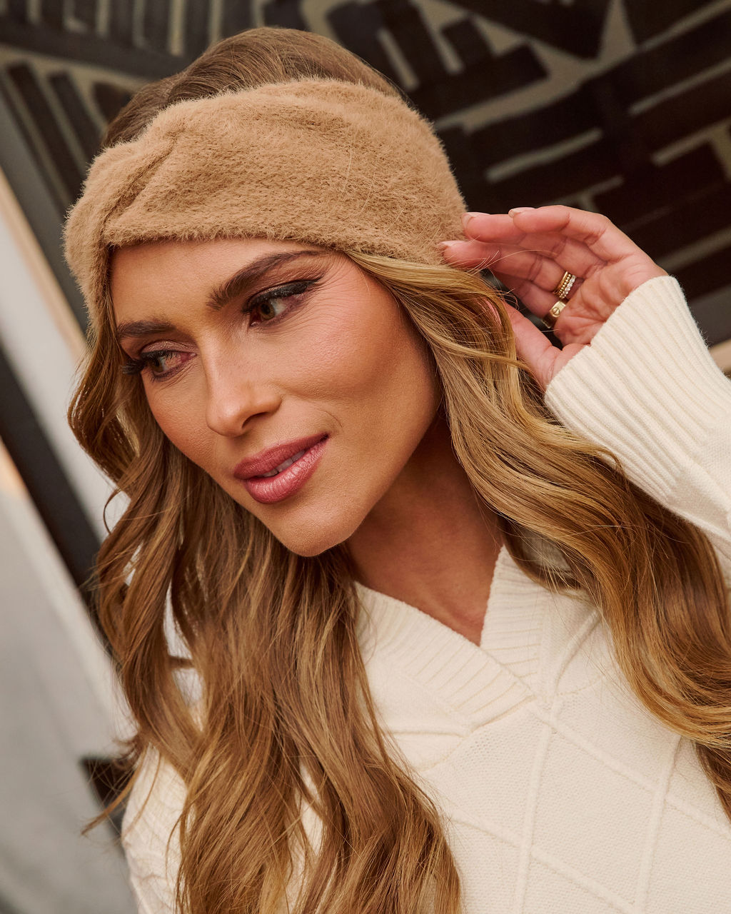 Ingram Twisted Faux Fur Headband