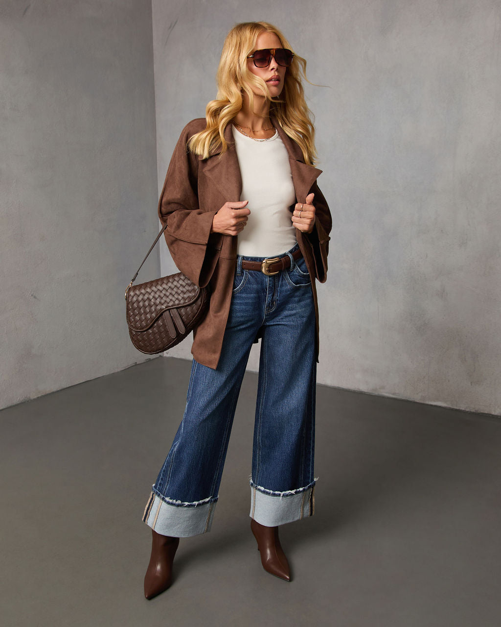 Lytton Suede Waist Tie Jacket