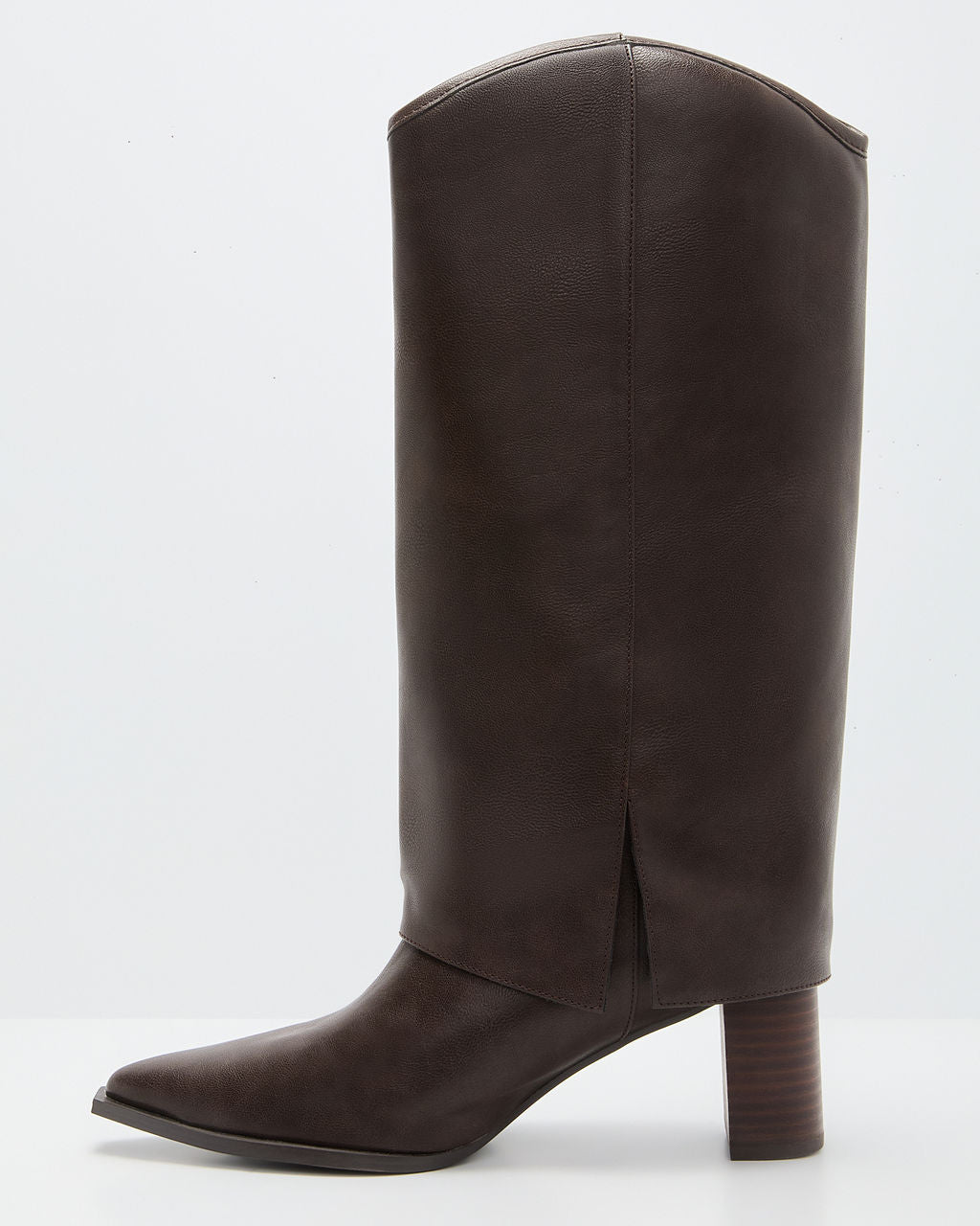 Brunelle Leather Foldover Boots