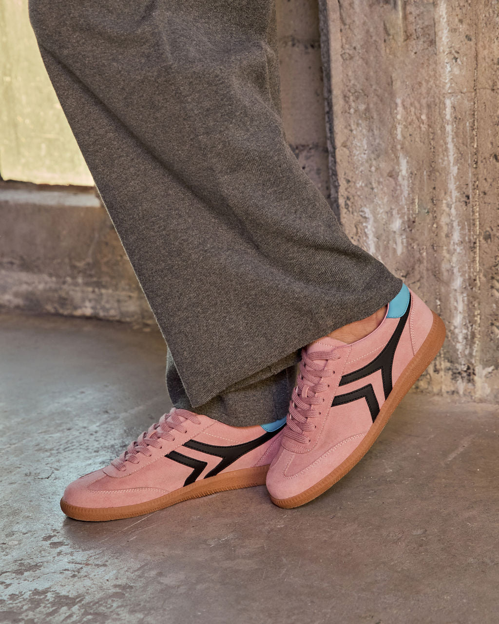 Lorilai Faux Suede Lace Up Sneakers