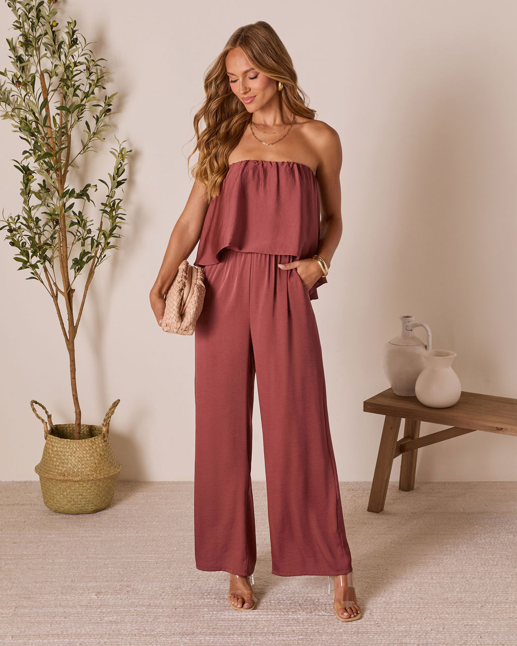 Thistle Muse Strapless Jumpsuit