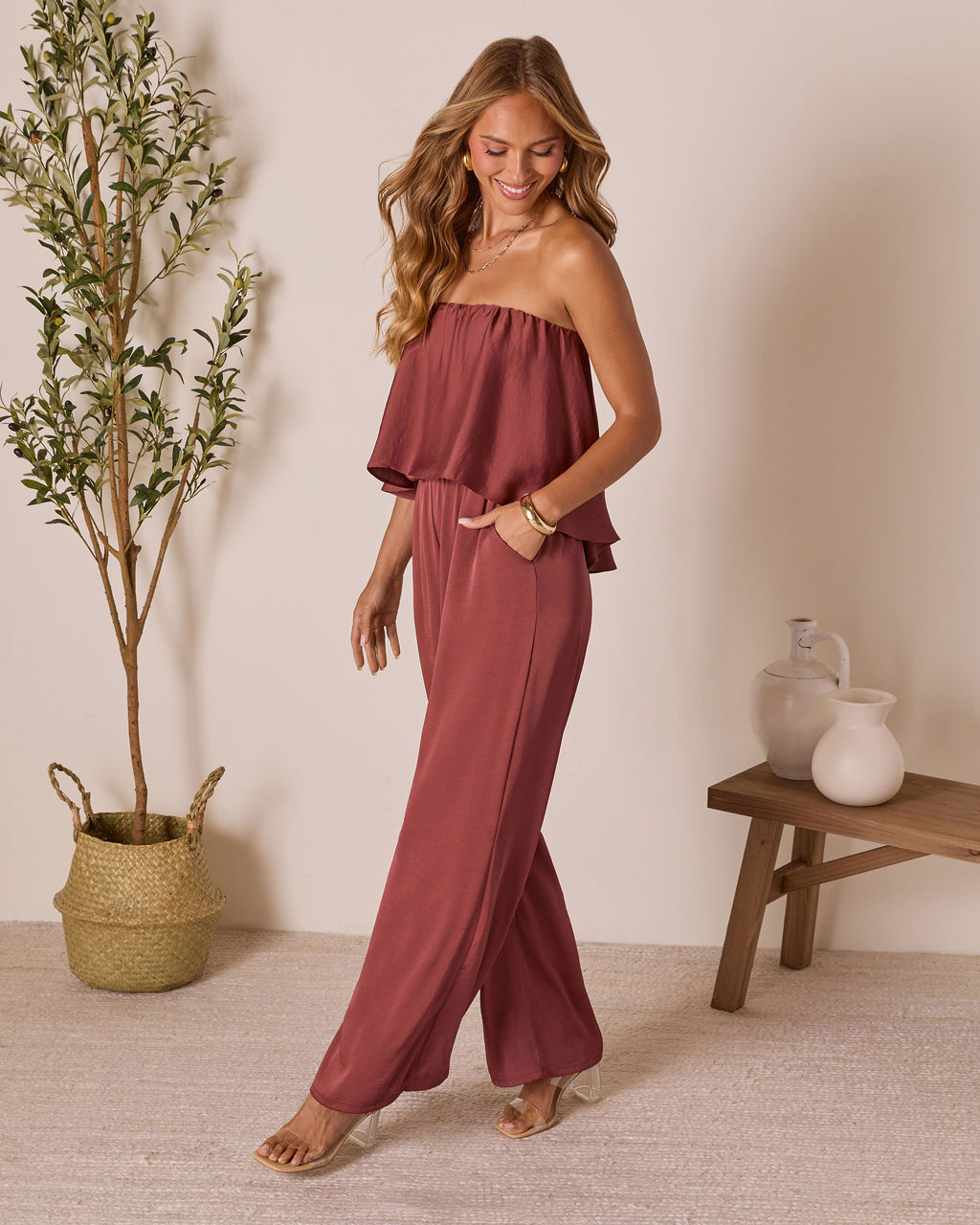 Thistle Muse Strapless Jumpsuit