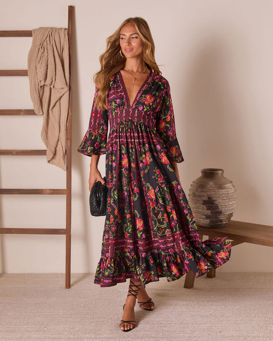 Echo Wild Printed Midi Dress