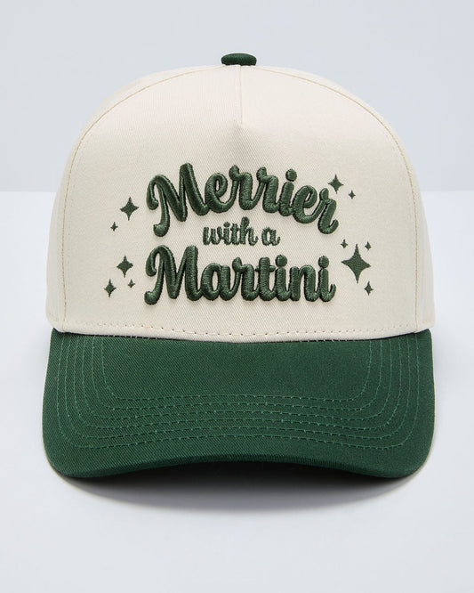 Merrier With A Martini Baseball Cap