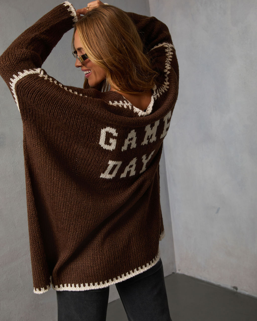 Game Day Tailgate Knit Cardigan