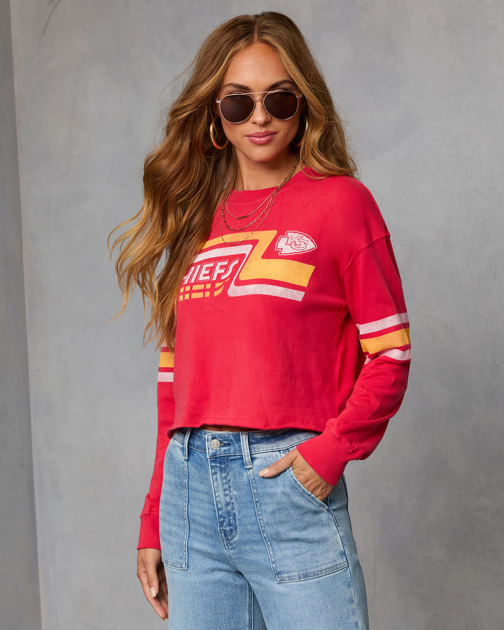 KC Chiefs Long Sleeve Graphic Tee