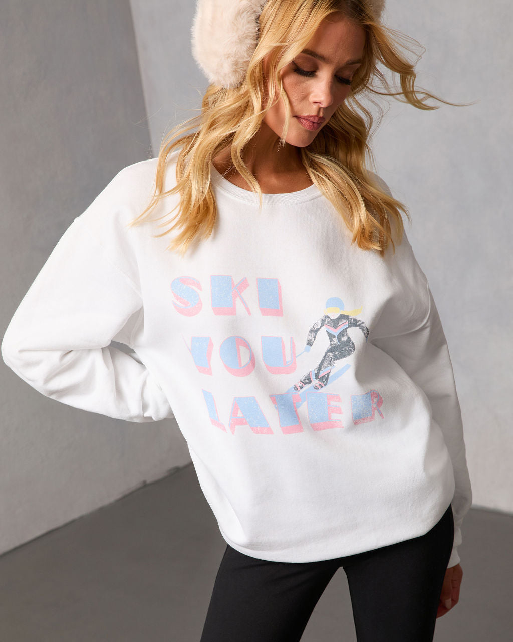 Ski You Later Graphic Sweatshirt