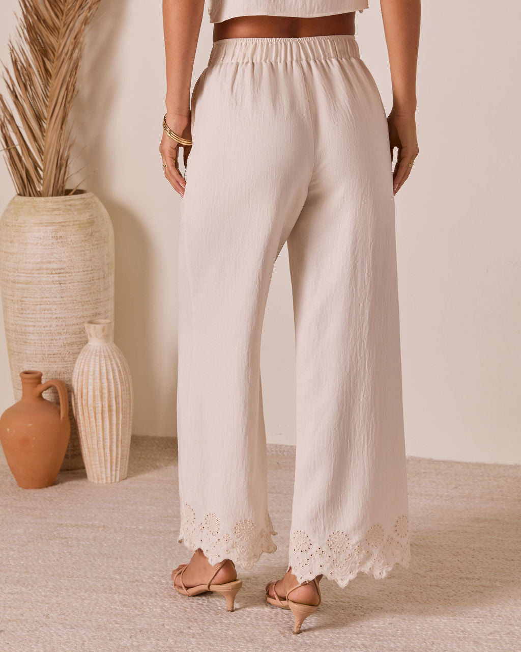Summer on the Range Eyelet Hem Pants