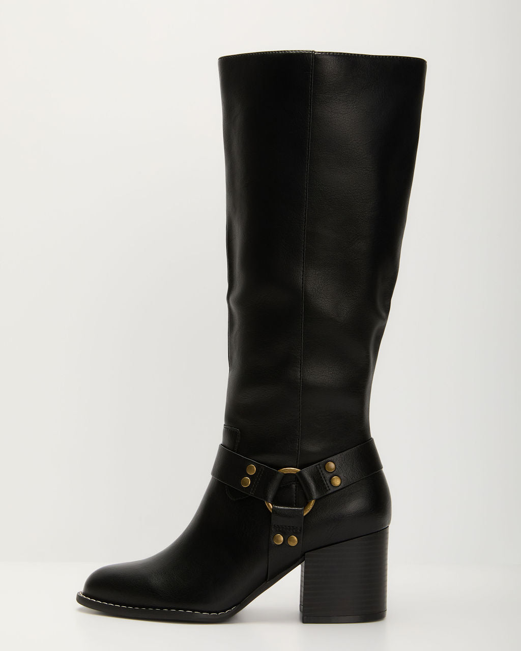Scenic Route Western Buckle Knee High Boots
