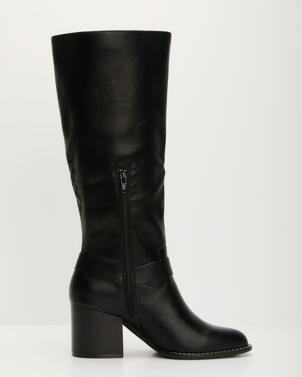 Scenic Route Western Buckle Knee High Boots