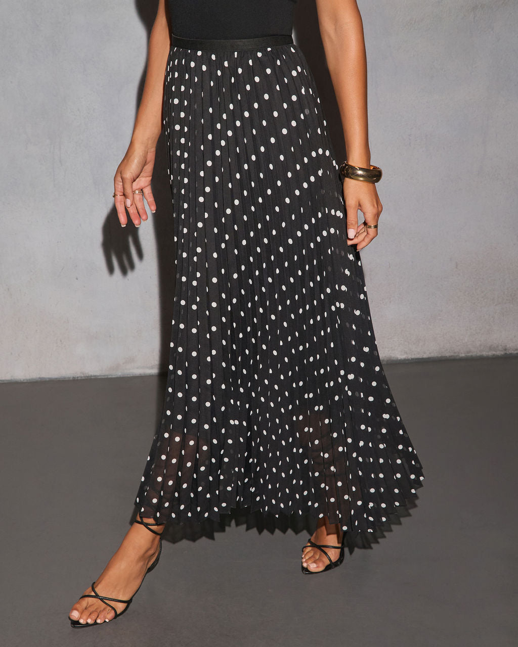 Korrina Polka Dot Midi Skirt