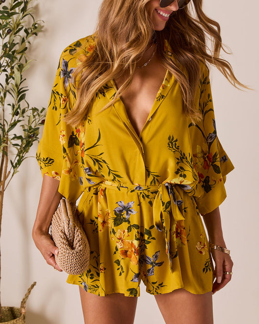 Nakita Waist Tie Romper