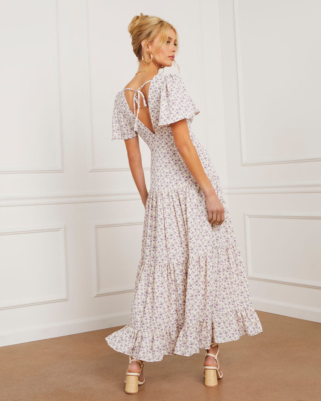 Ashlyn V-Neck Tiered Maxi Dress