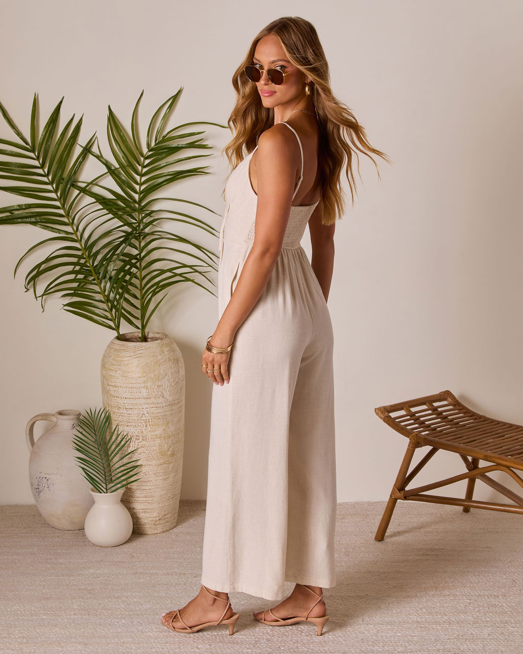 Deserie Front Tie Jumpsuit