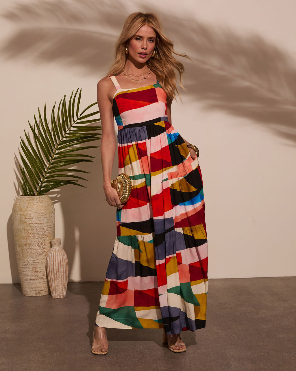 Ceilia A-Line Printed Maxi Dress