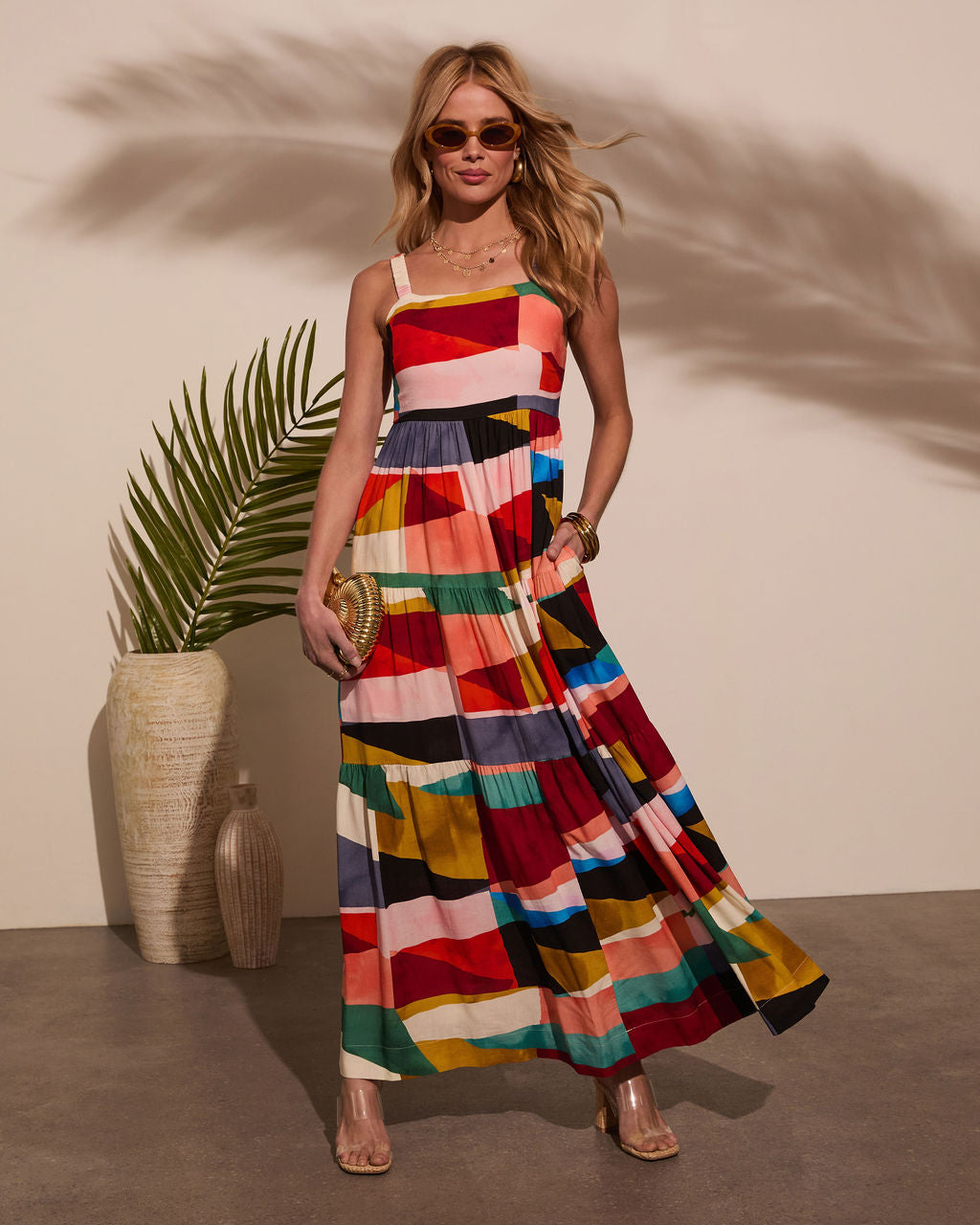 Ceilia A-Line Printed Maxi Dress
