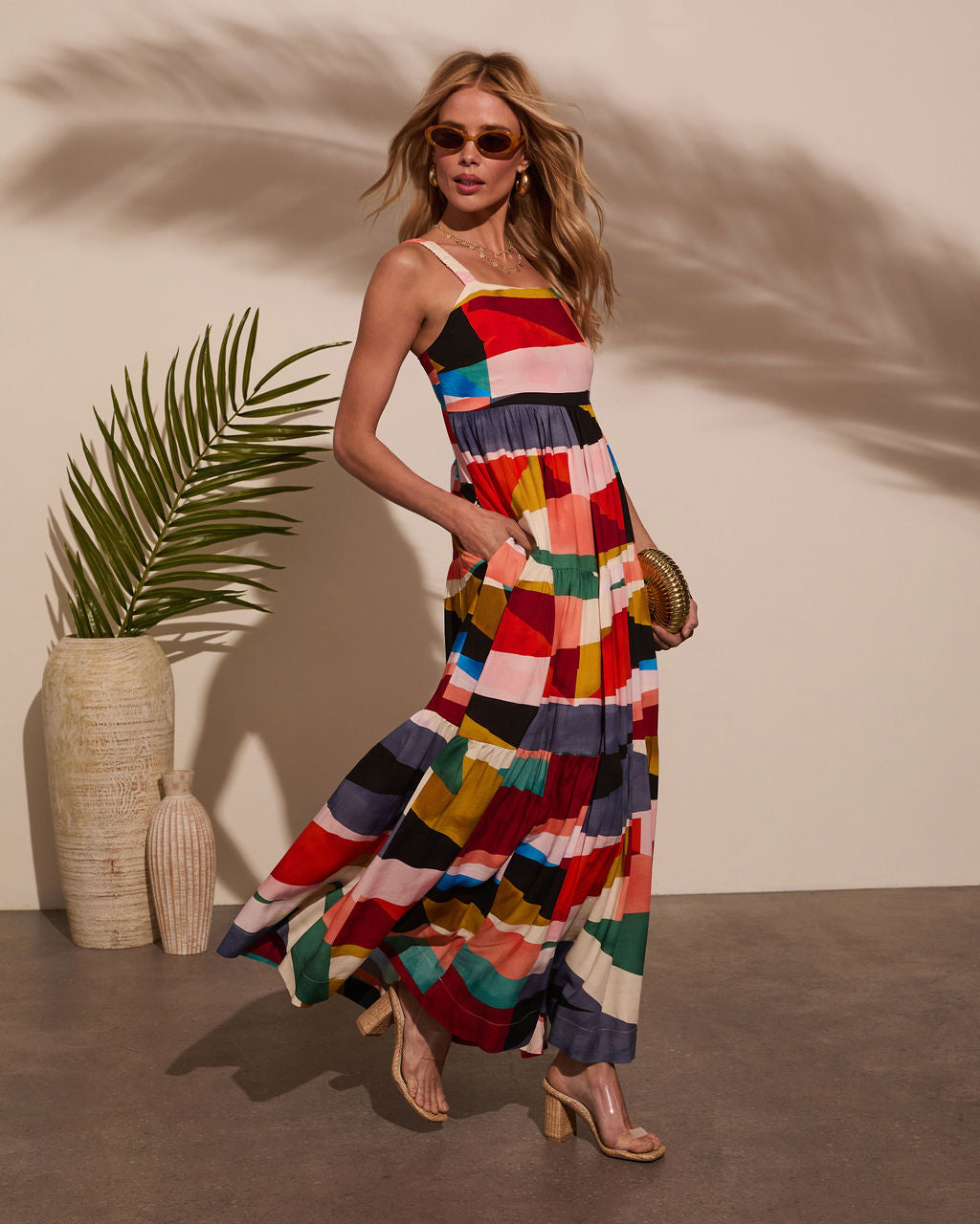 Ceilia A-Line Printed Maxi Dress