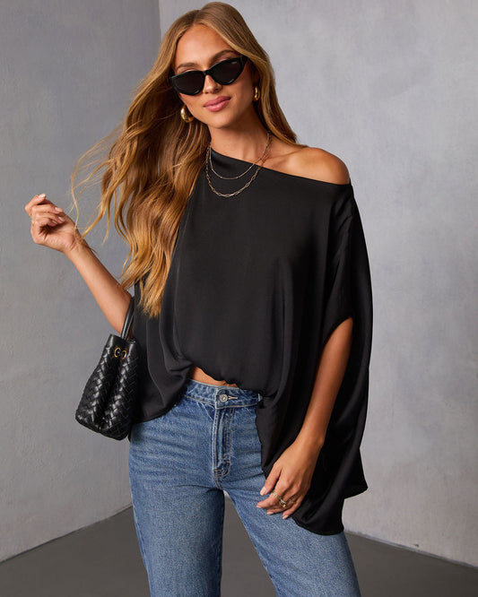 Mallena Slit Sleeve Top