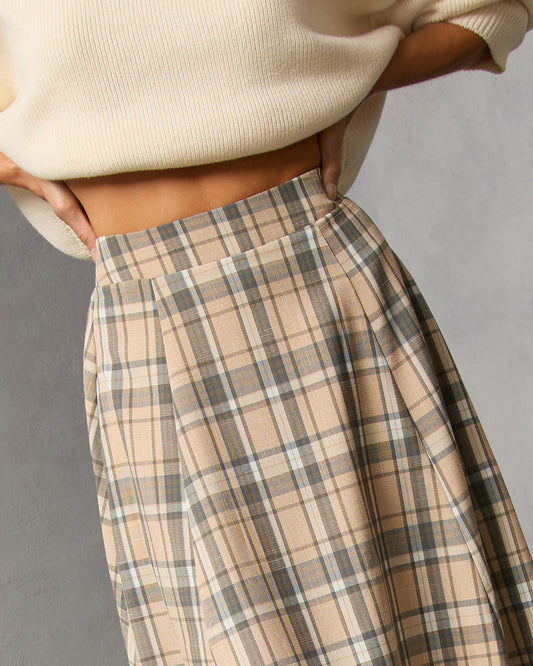 Foxcroft Plaid Maxi Skirt