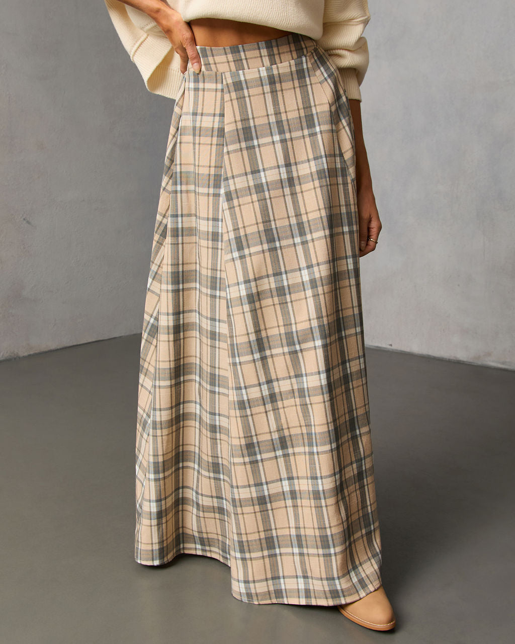 Foxcroft Plaid Maxi Skirt