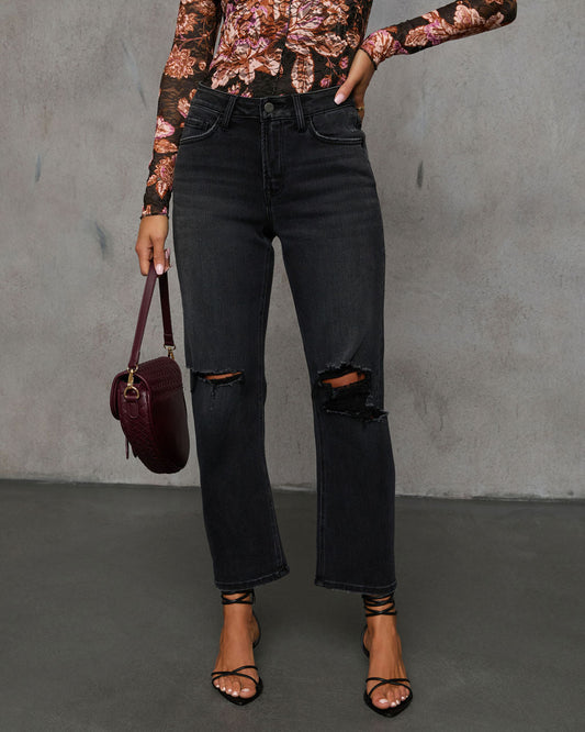 Raylene Super Stretch High Rise Barrel Jean