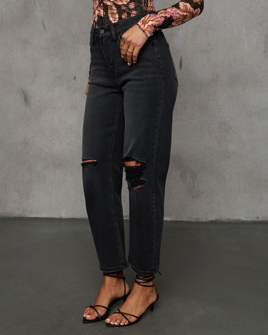 Raylene Super Stretch High Rise Barrel Jean